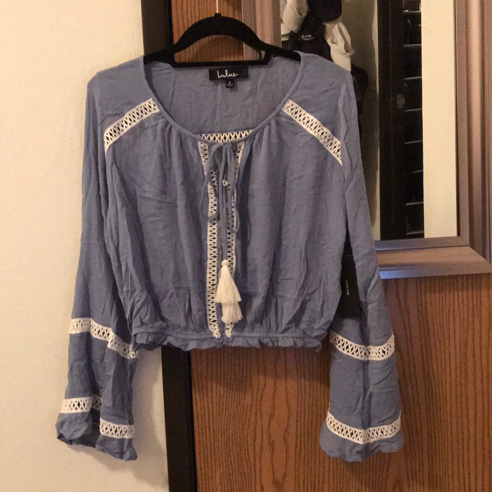NWT long sleeve crop top